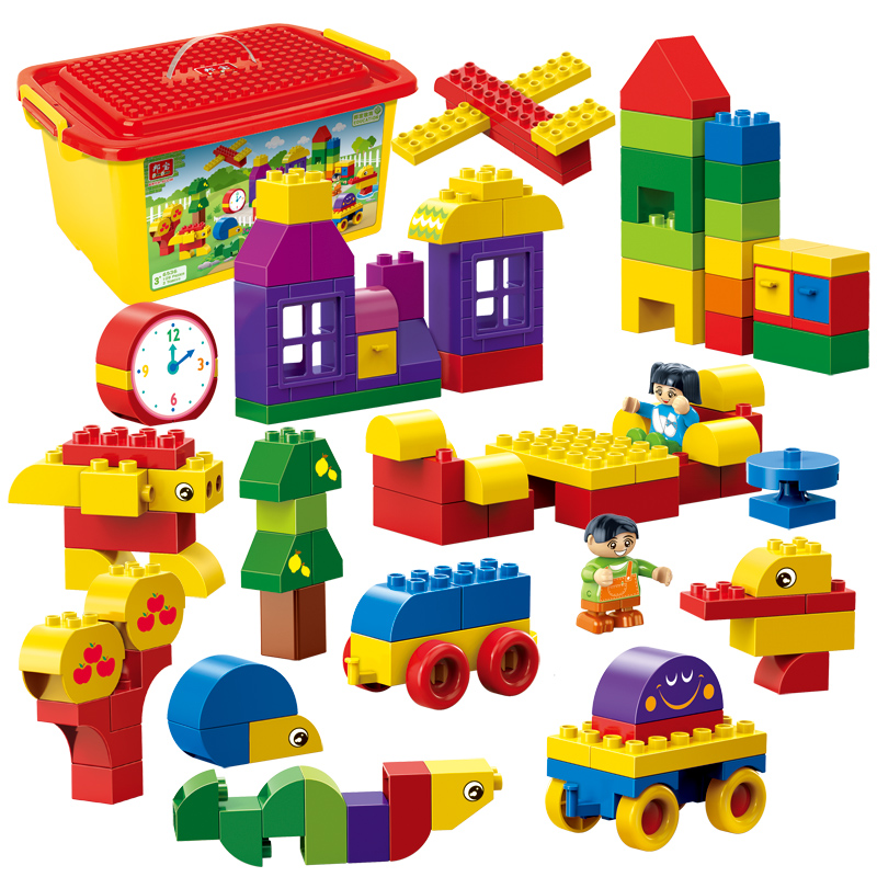 邦寶大顆粒積木6536 女孩幼兒園兒童的益智成長伴侶